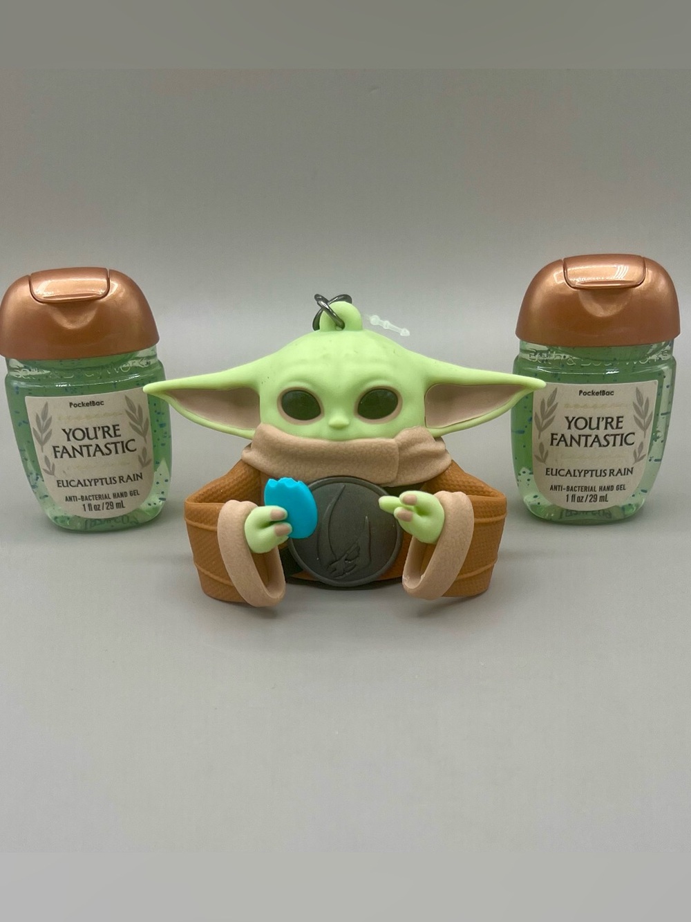 Bath & Body Works X Star Wars GROGU Pocketbac Holder & 2  Hand Sanitizers NEW